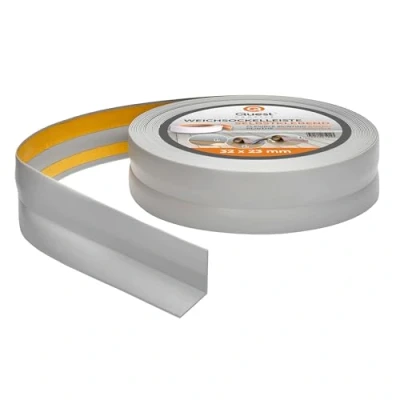 Afbeelding van Zachte plint, zelfklevend, grijs, voor keuken, badkamer, 32 x 23 mm, 10 meter