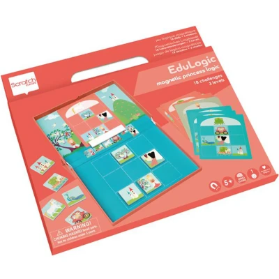 Afbeelding van Scratch europe magnetisch denkspel prinses en eenhoorn