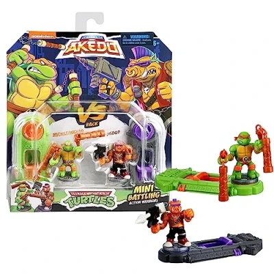 Afbeelding van Gevechtsfiguurtjes Teenage Mutant Ninja Turtles Legends of Akedo: Michelangelo vs Evil Bepop