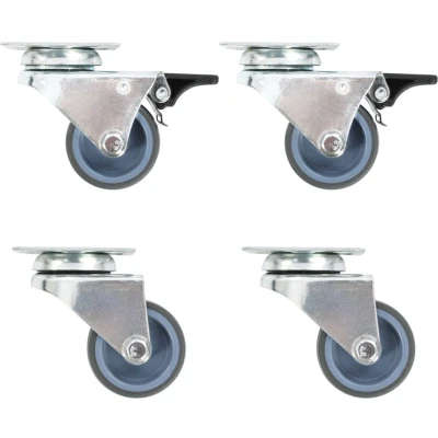 Afbeelding van vidaXL 8 st Zwenkwielen dubbel 50 mm