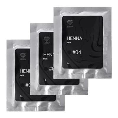 Afbeelding van Lovely Black Morion henna wenkbrauw en wimperverf, zwart, wenkbrauwverf met tattoo effect, natuurlijk houdt tot 6 weken, wenkbrauwkleur, poeder