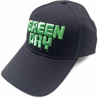 Afbeelding van Green Day Dripping Logo Baseball pet Zwart
