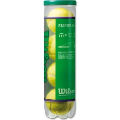 Image de balles de tennis Wilson Easy play tube 4 Jaune taille : UNI réf 96194