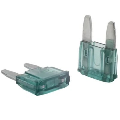 Afbeelding van SeKi Set van 5 mini zekeringen platte autozekeringen 1A zwart 32 V/DC voor boot, aanhanger, vrachtwagen, caravan
