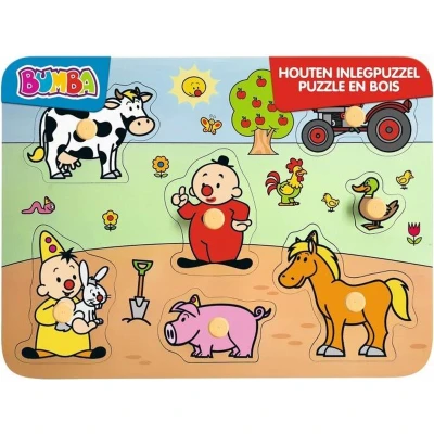 Afbeelding van Studio 100 Vormenpuzzel Boerderij junior hout 7 stukjes