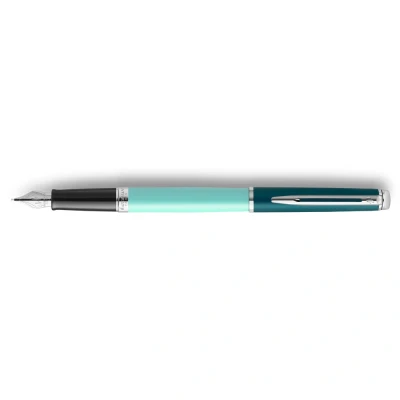Afbeelding van Waterman Hémisphère Colour Blocking vulpen, fijne punt, Green CT vulpen