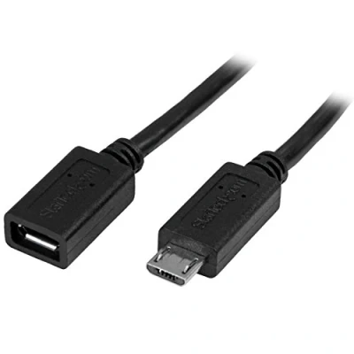 Afbeelding van Kabel Micro USB Startech USBUBEXT50CM Zwart