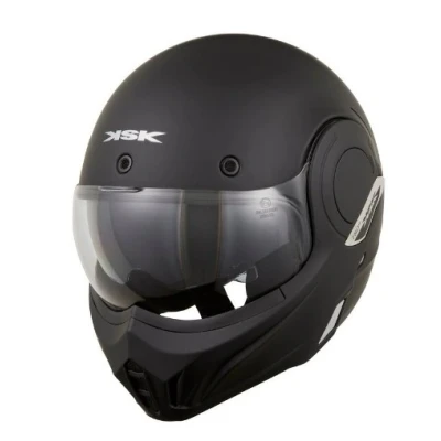 Afbeelding van KSK RUBIO003 Klaphelmen mat zwart L, 59 60 cm ECE 22.06 voor de winter, zomer