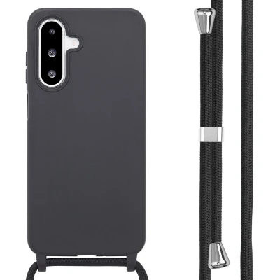 Afbeelding van imoshion hoesje Geschikt voor Samsung Galaxy A26 met koord Siliconen Zwart