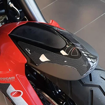 Afbeelding van Resin Bike Motorfietssticker compatibel met Ducati Multistrada V4 2021, bescherming voor stuurplaat tegen stoten en schaafwonden. 3D sticker hars
