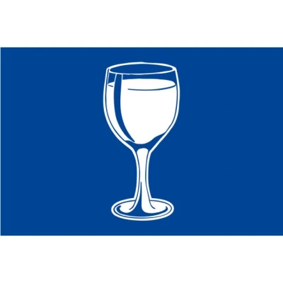 Afbeelding van Silerswaar Borrel Vlag Blauw 30x45
