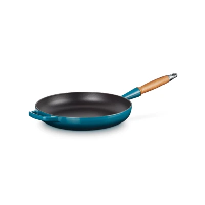Afbeelding van Le Creuset Gietijzeren Koekenpan In Deep Teal 28cm 2,6l