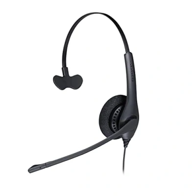 Afbeelding van Jabra BIZ 1500 On Ear headset Telefoon Kabel Mono Zwart Ruisonderdrukking (microfoon), Noise Cancelling