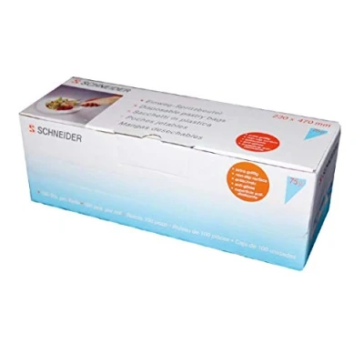 Afbeelding van Schneider GT124 wegwerpspuitzakken, 47 cm, blauw, 100 stuks
