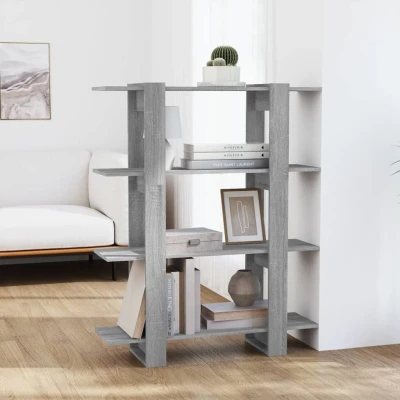 Afbeelding van Boekenkast/kamerscherm 100x30x123,5 cm grijs sonoma eiken