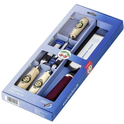 Afbeelding van Kirschen 1195000 Set steekbeitels met witboek