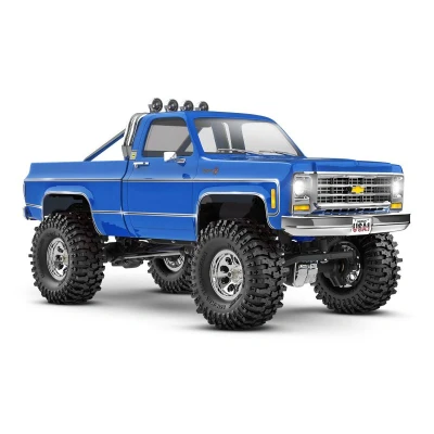 Afbeelding van TRX 4M High Trail Crawler with 1979 Chevrolet K10 Truck Body: 1/18 Scale 4WD Electric Blauw