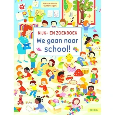 Afbeelding van Uitgeverij deltas kijk en zoekboek we gaan naar school!