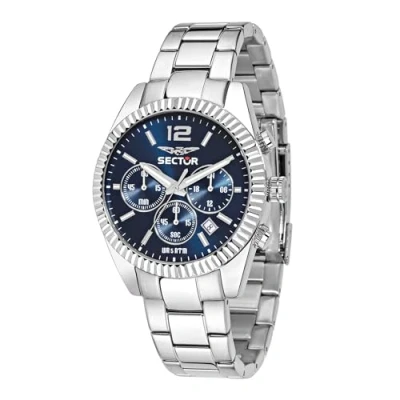 Afbeelding van Sector 240 R3273676004 horloge chronograaf zilverkleurig 43mm