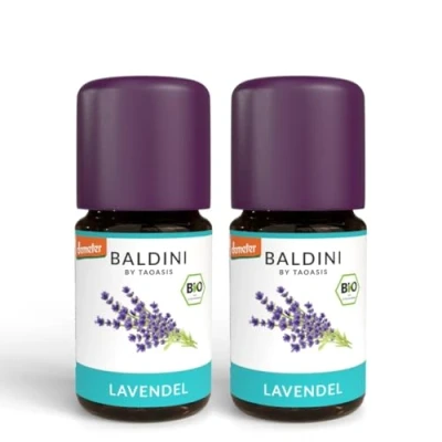 Afbeelding van Baldini Bio Lavendelolie, 100% natuurlijk, biologisch, biologische etherische oliën, lavendel, 2 stuks