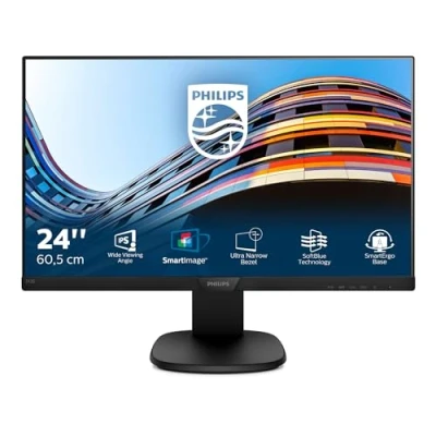 Image de Philips Moniteur LCD avec Technologie SoftBlue 243S7EHMB/00 Écrans Plats de PC (60,5 cm (23.8&quot;), 1920 x 1080 Pixels, Full HD, LCD, 5 ms, Noir)