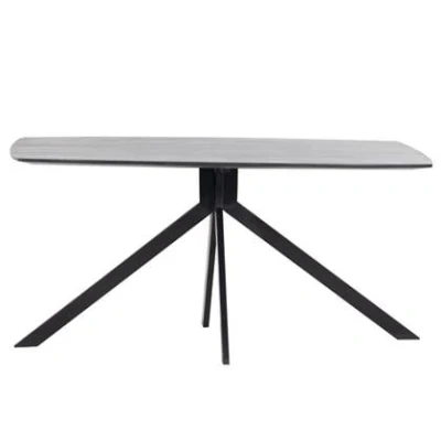 Afbeelding van Eettafel Ovaal 200cm Zwart Mangohout &amp; Metaal Tafel Batti Deens Giga Meubel
