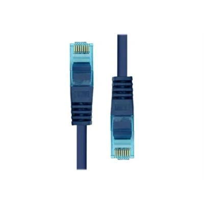 Image de ProXtend Cordon de raccordement RJ 45 (M) pour 3 m 6 mm UTP CAT 6a IEEE 802.3at sans halogène, moulé, crochet, bloqué bleu