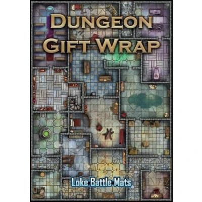 Afbeelding van Dungeon Gift Wrap Cadeaupapier Inpakpapier 48x69 cm Loke Battle Mats