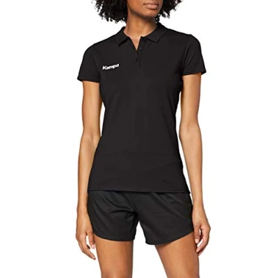Afbeelding van Kempa Poloshirt Dames Zwart Maat XS