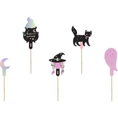 Afbeelding van PartyDeco Cupcake Toppers Halloween pk/6