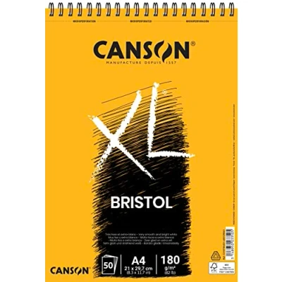 Afbeelding van Tekenblok Canson XL Bristol A4 50v 180gr
