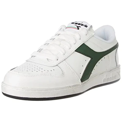 Afbeelding van Diadora Magic Basket Icona Unisex Sneakers laag, Maat: 44, Vert/blanc Leer/ synthetisch