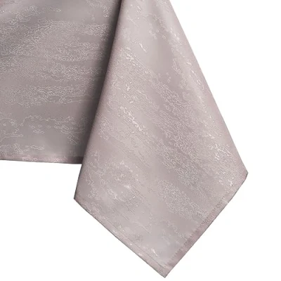 Afbeelding van AmeliaHome tafelkleed lotuseffect waterafstotend linnenlook Poederroze Vesta 120x120 cm rund