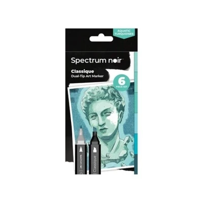 Afbeelding van Spectrum Noir Classique 6st Aquatic Turquoises