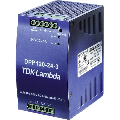 Afbeelding van TDK Lambda DPP120 24 3 DIN rail netvoeding V/DC 5 A 120 W Aantal uitgangen: 1 x Inhoud: stuk(s)