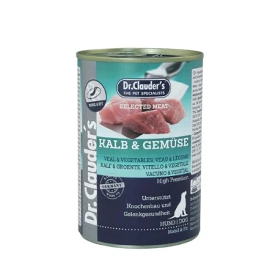 Afbeelding van Dr Clauder&#039;s Best Choice Hond Geselecteerd Vlees 6x400g Kalfsvlees &amp; Groenten