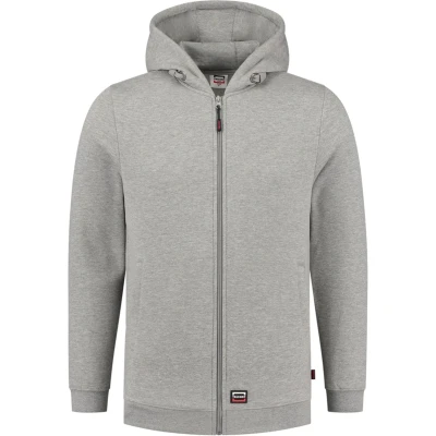 Afbeelding van Tricorp 301014 Sweatvest Capuchon 60C Wasbaar Grijsmelange