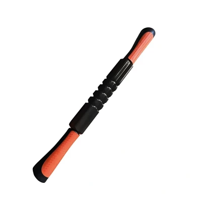 Afbeelding van Toorx Fitness Massage Stick met grepen Zwart/Oranje Rubber