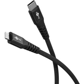 Afbeelding van Goobay 74514 Lightning kabel 0,5 m Zwart