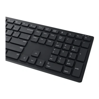 Image de Dell Pro KM5221W Ensemble clavier et souris sans fil 2.4 GHz QWERTY R. U. noir pour Vostro 15 3515; XPS 9510