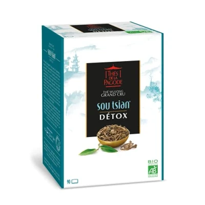 Afbeelding van Pagode thee biologische Sou Tsian Wulong oolong detox drainage en verwijdering (90 infusetten)