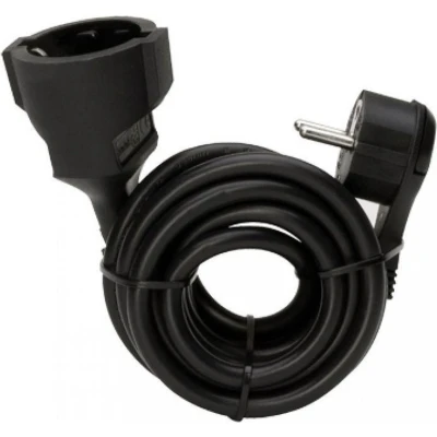 Afbeelding van Kopp 143705086 Stroom Verlengkabel Zwart 5.00 m H05VV F 3G 1,5 mm²