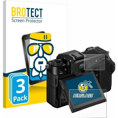 Afbeelding van BROTECT Screenprotector voor Fujifilm GFX100S II (Display + Schouderdisplay) Folie Beschermfolie Beschermglas transparant (3 Stuks)