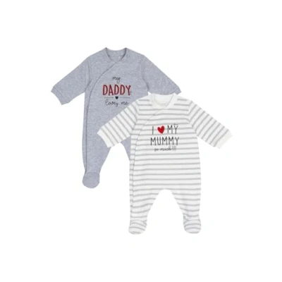 Afbeelding van Chicco 2 PACK Kruippakje voor kinderen, Maat: 62, Grey