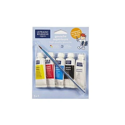 Afbeelding van LB EDU Blister Gouache Primaire kleuren 5 x 20 ml + 1 PINC