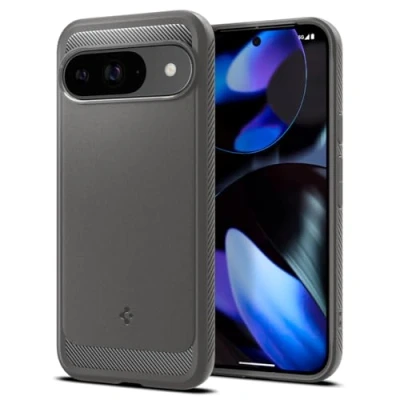 Afbeelding van Spigen Rugged Armor Hoesje Geschikt voor Google Pixel 9 / Pro Back Cover met Air Cushion Carbon Matte Grijs