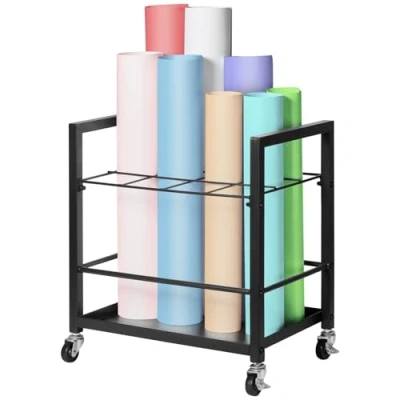 Image de VEVOR Chariot de Rangement pour Plan Construction Architecture avec 12 Places