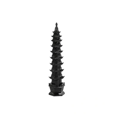 Afbeelding van Decoratieve figuren Home ESPRIT Zwart Orientaals 9 x 41 cm