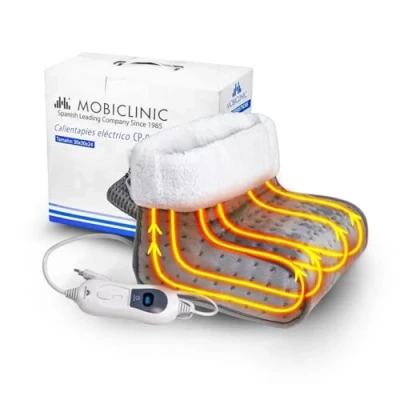 Afbeelding van Mobiclinic CP 01 Elektrische Voetenwarmer Wol en fleece 30x30x24 cm Overhittebeveiliging Binnenhoes Wasbaar