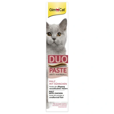 Afbeelding van Gimcat Anti Hairball Duo Pasta Kattensnack Kip Mout 50 g Multi Vitamine